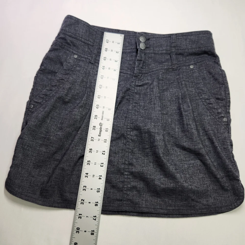 ⭐️prAna Lizbeth A-Line Mini Skirt – Size 4 | Charcoal Grey | Outdoor Adventure - Picture 11 of 12